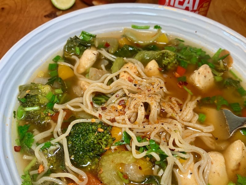 Lunch in a Jar-Asian Noodles