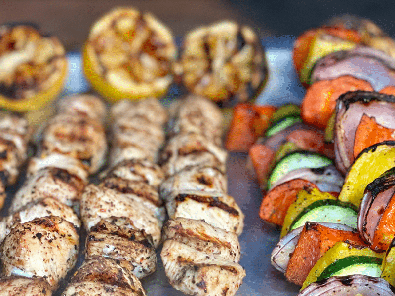 Moroccan Chicken Kebabs