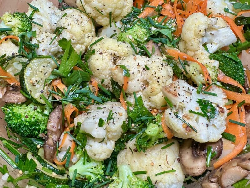 Dressed Veggies and Herbs