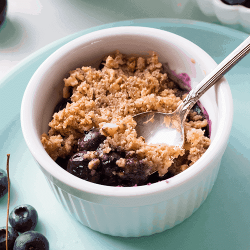 Cherry Blueberry Crisp
