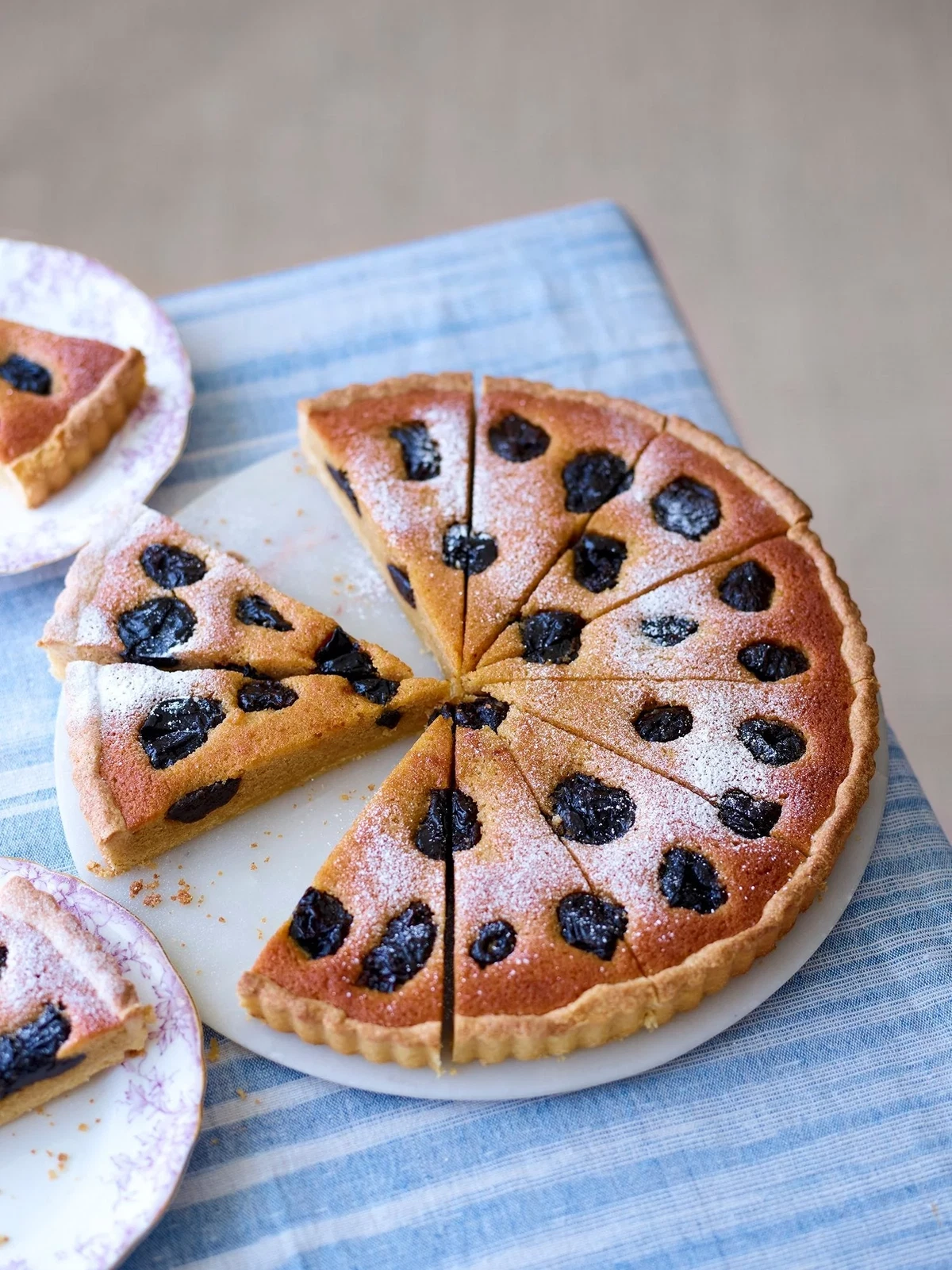 Prune & Armagnac Frangipane Tart