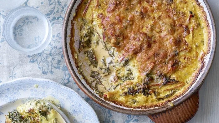 Image of Swiss chard & gruyere gratin