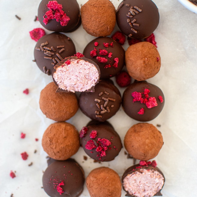 Image of Raspberry Truffles