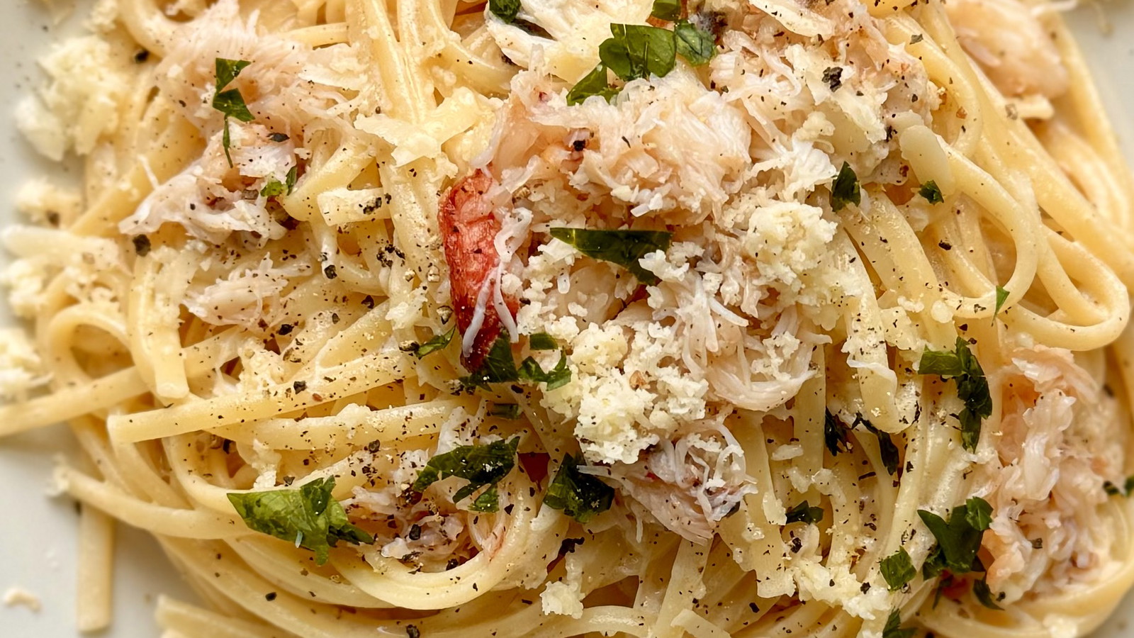 Image of Dungeness Crab Alfredo Pasta