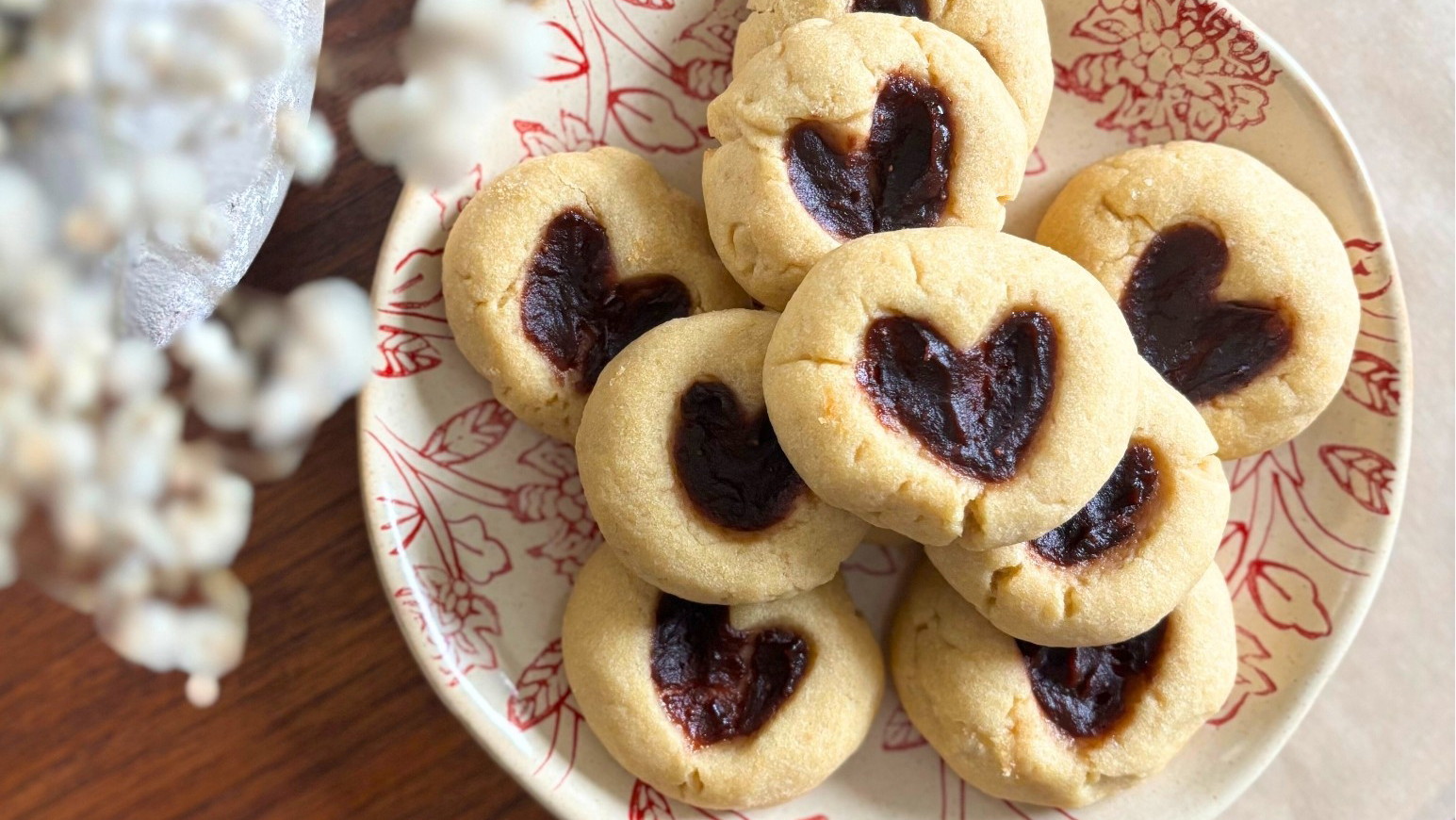 Image of Berry Bliss Heart Cookies