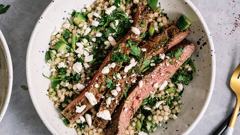 Image of Mediterranean Flank Steak Couscous Salad