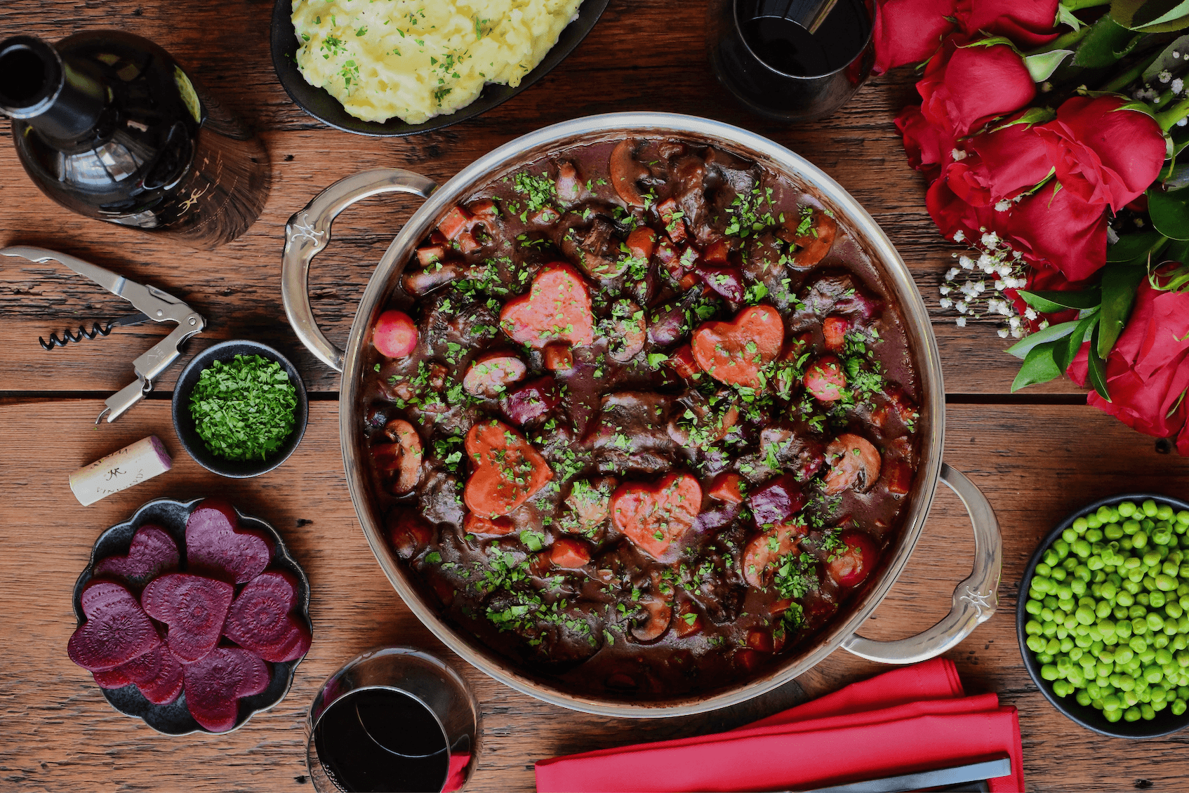 Image of Beef Bourguignon in a Dutch Oven