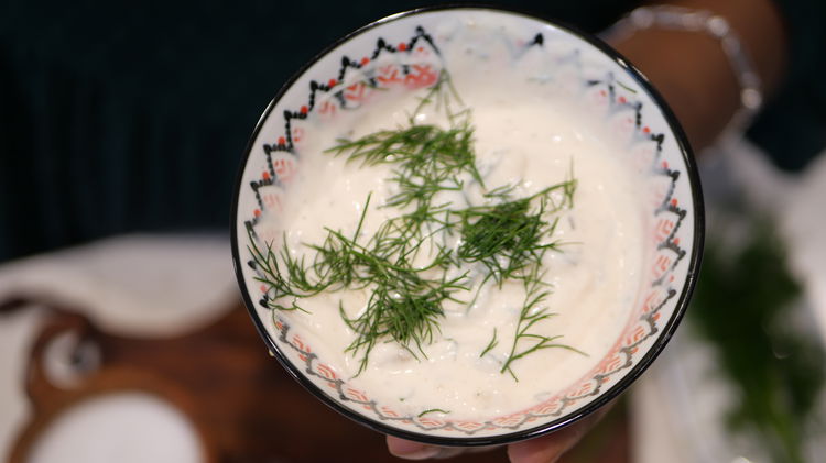 Image of Add mayonnaise, lemon juice, dijon mustard, fresh dill salt and...