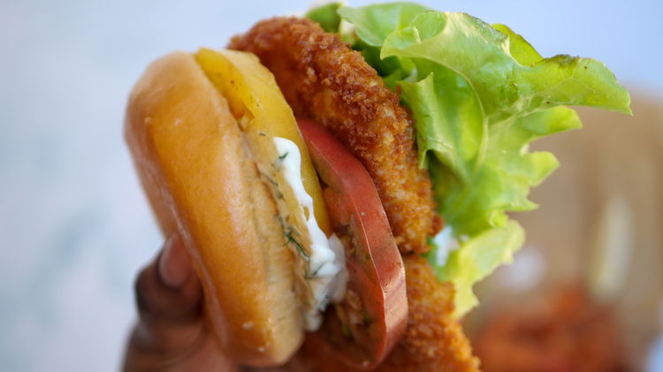 Image of  Top with extra aioli and onions or pickles (if using).