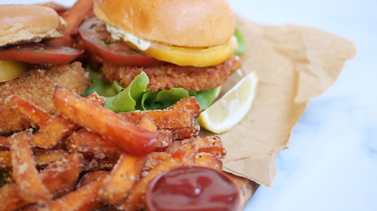 Image of Place the top bun on and enjoy with a side...