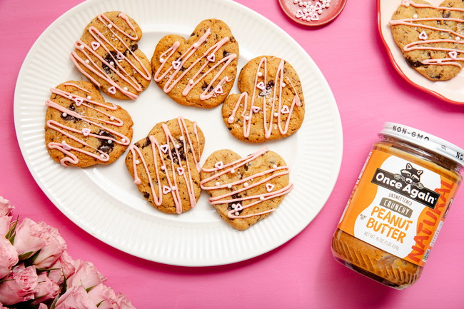 Image of Peanut Butter Cookies with Chipped Chocolate & Sea Salt