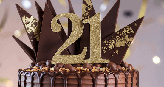 Image of Chocolate 21st Birthday Cake Recipe UK 