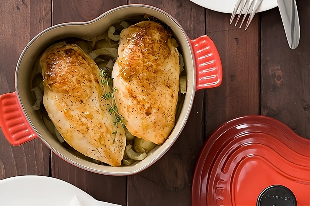 Pechuga de pollo rellena de queso de cabra e higos secos