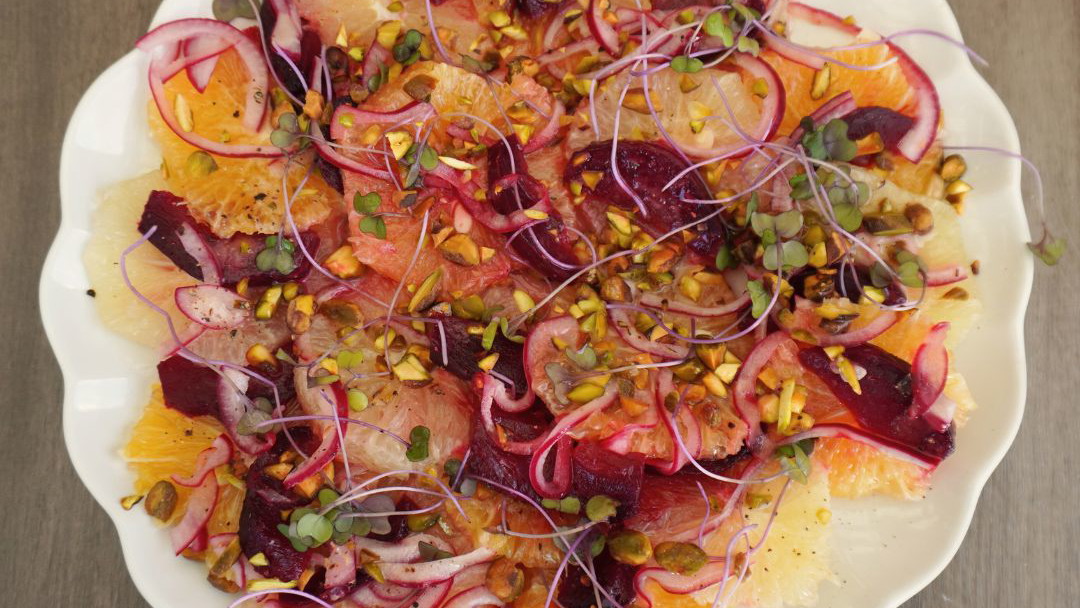 Image of Winter Citrus and Beet Salad with Pickled Scotch Bonnet and Shallot