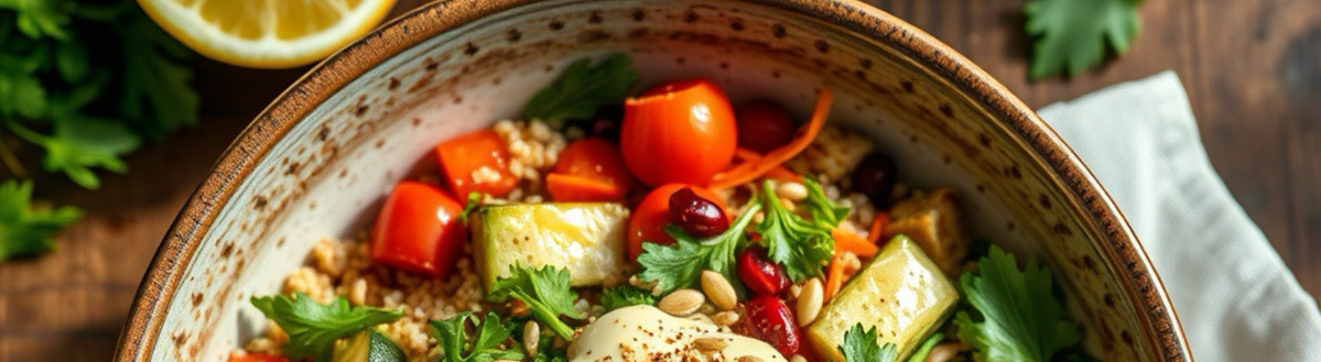 Lemon Herb Qunioa Salad