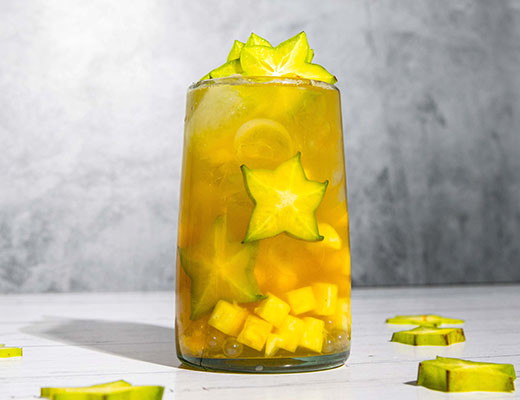 Image of Golden Starfruit Boba Mocktail