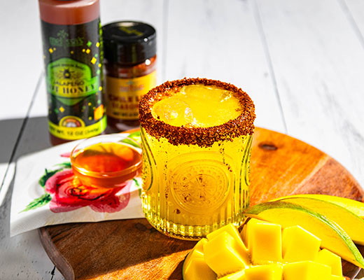 Image of Hot Honey Mango Margarita Mocktail