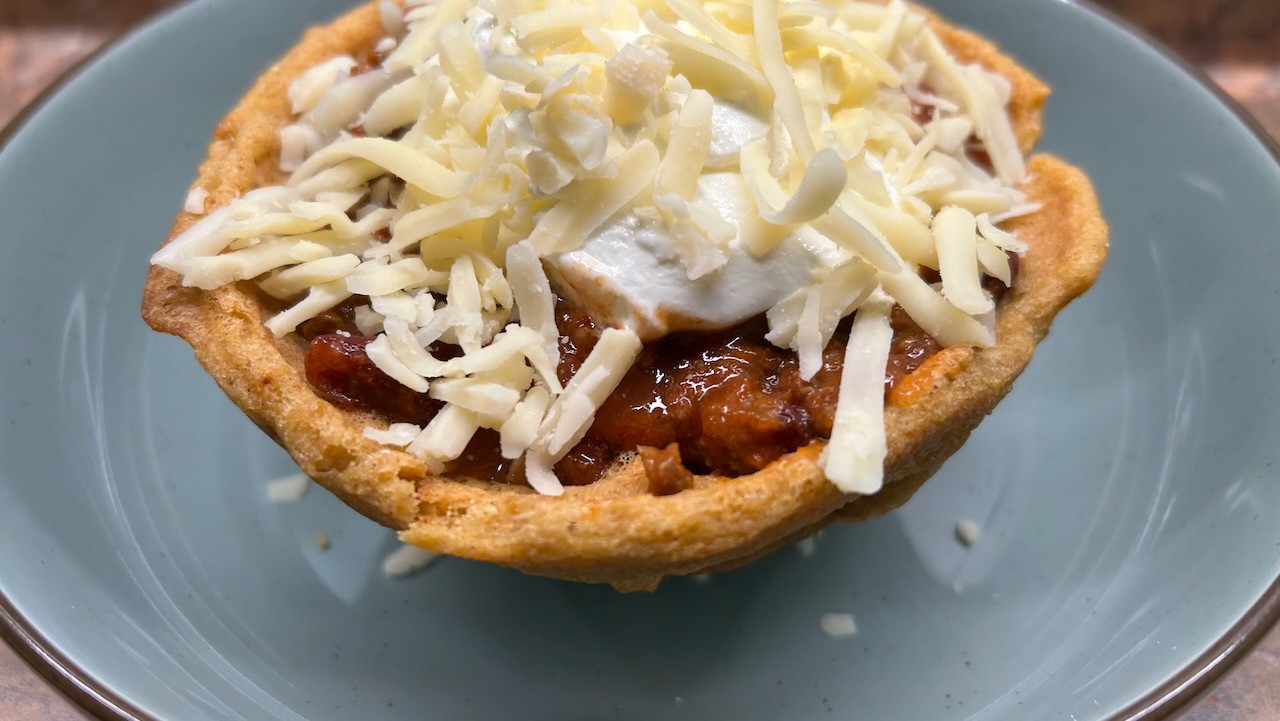 Image of Gluten-Free Cornbread Waffle Bowls