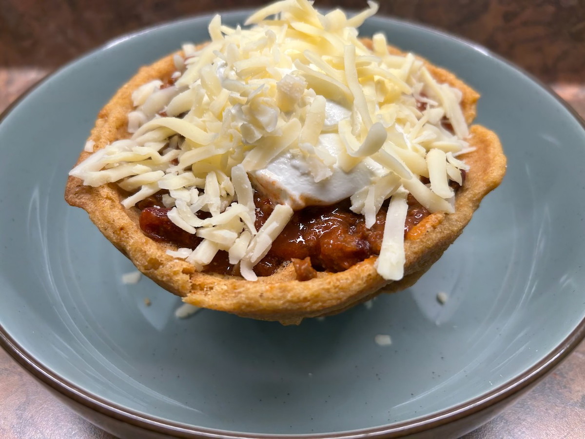 Gluten-Free Cornbread Waffle Bowls