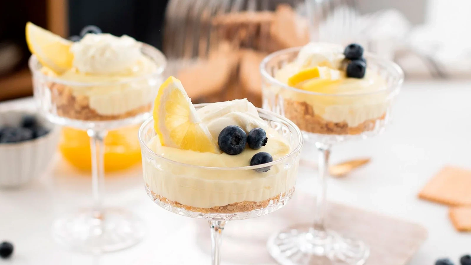 Image of Copas de Mousse de queso y limón