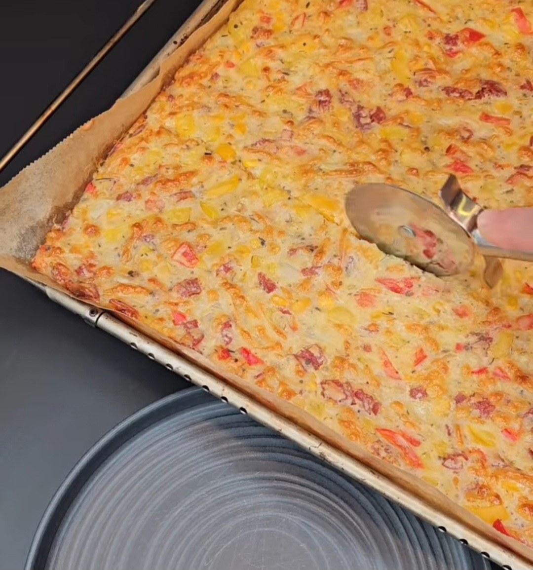 Superleckere Schüttelpizza