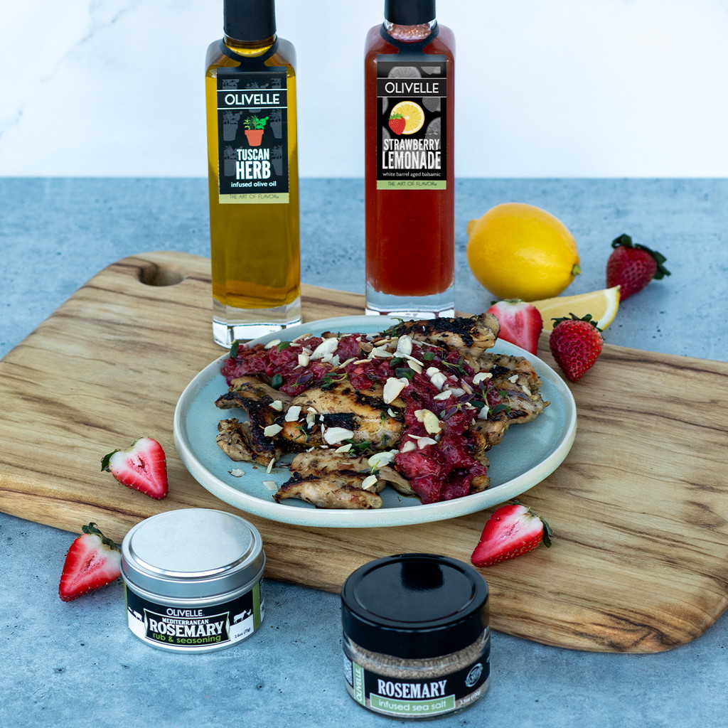 Grilled Chicken Thighs with Strawberry Chutney