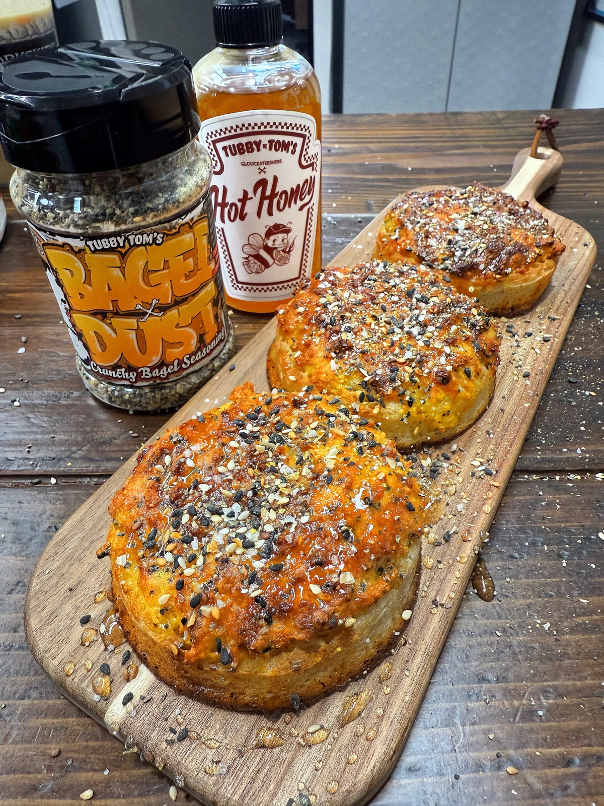 Hot Honey & Halloumi Air Fried Crumpets
