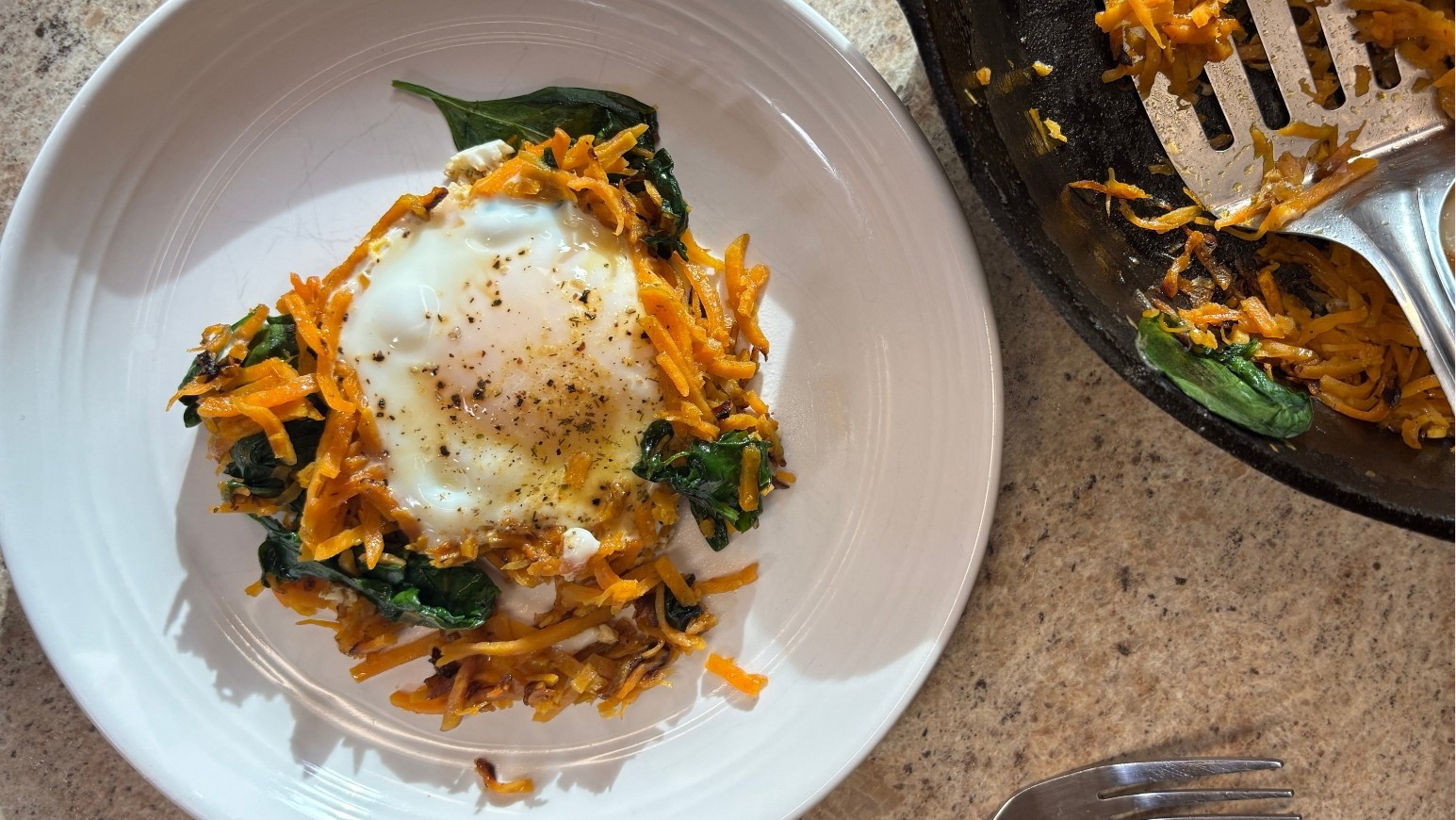 Image of Sweet Potato & Sassy Egg Skillet