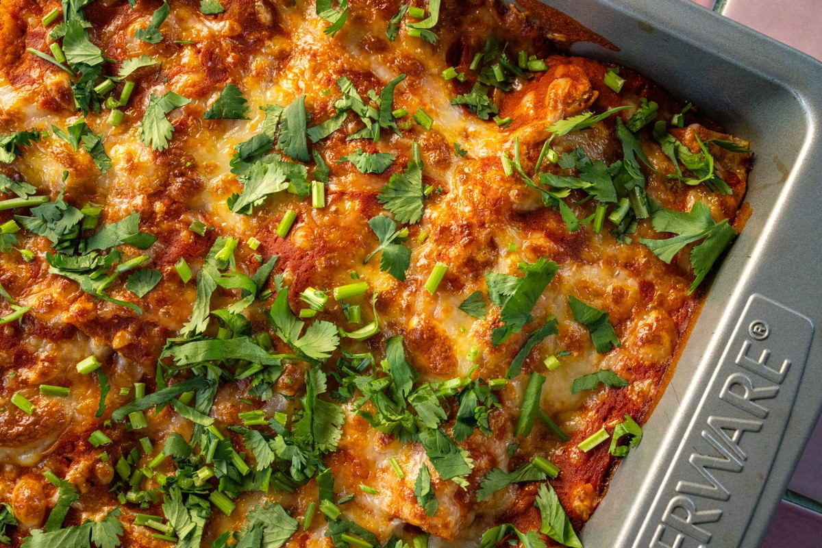Butternut Squash and Guajillo Baked Enchiladas