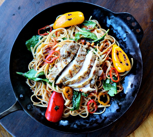 Image of Chicken Pasta Skillet with Savory Provencal Gourmet Pasta Sauce