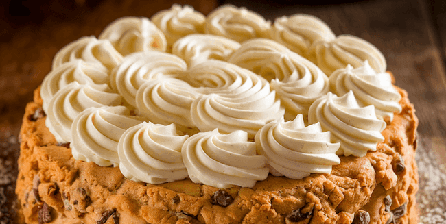 Image of Chocolate Chip Cookie Cake Recipe with Buttercream Frosting