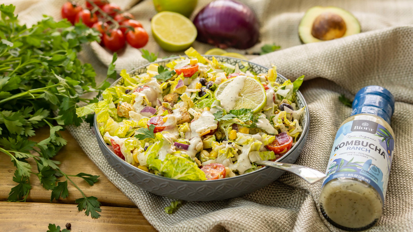 Image of Ranch Chicken Taco Salad Recipe