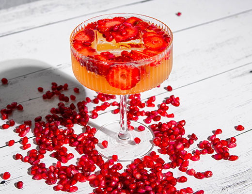 Image of Strawberry Pomegranate Sparkler