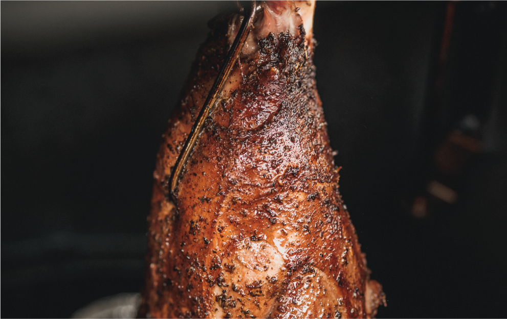 Hot Smoked Leg Of Lamb 