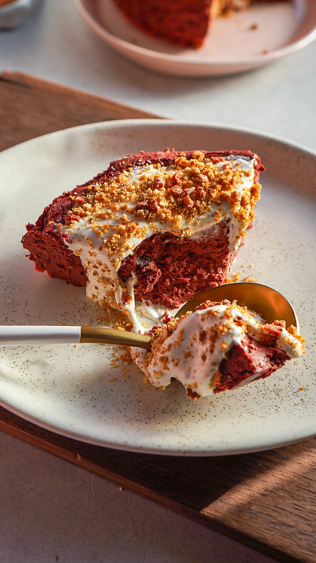 Image of Red Velvet Mocha Protein Cheesecake