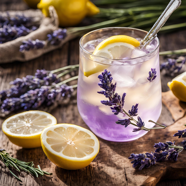 Image of Lavender & Lemon Iced White Tea