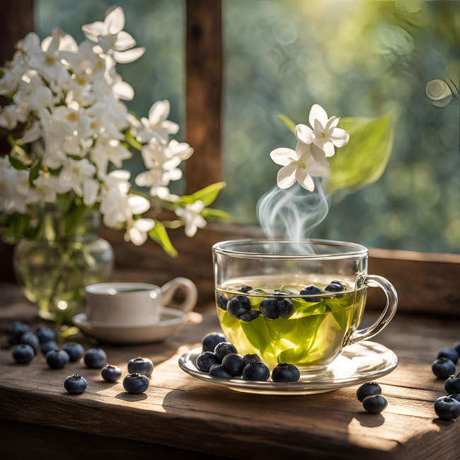 Image of Blueberry Jasmine Green Tea Delight