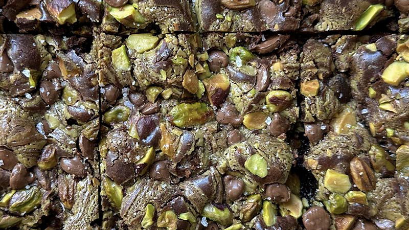 Image of Pistachio Cream Brownies