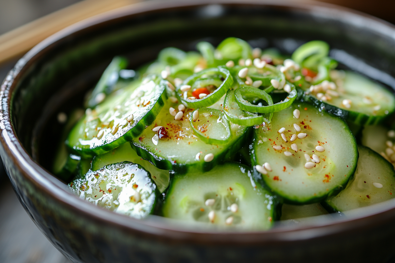 Japanischer Gurkensalat (Sunomono) – Erfrischend, leicht &amp; voller Umam ...