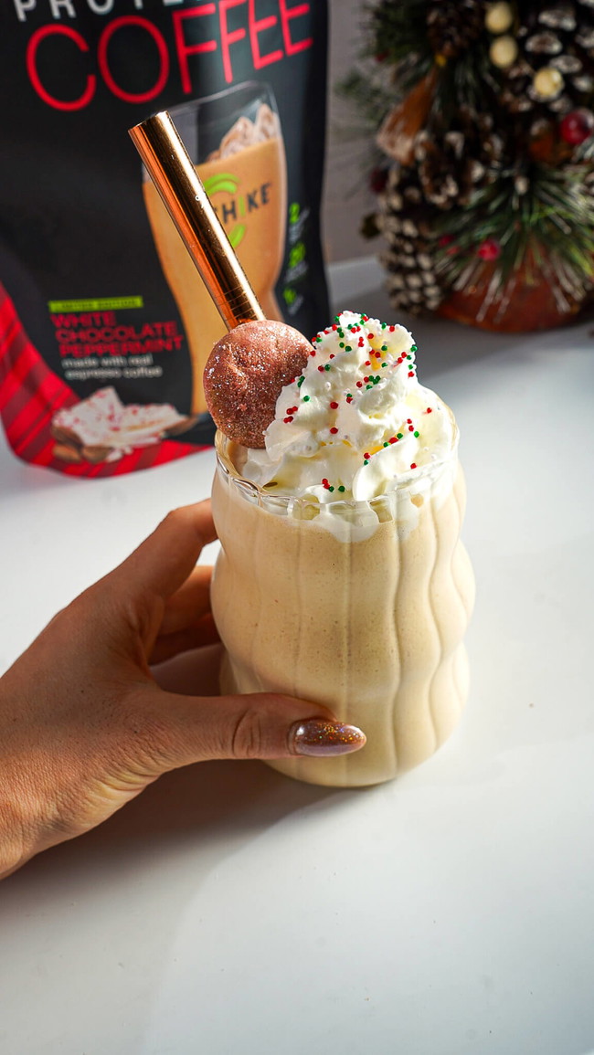 Image of White Chocolate Peppermint Sugar Cookie Protein Frappuccino