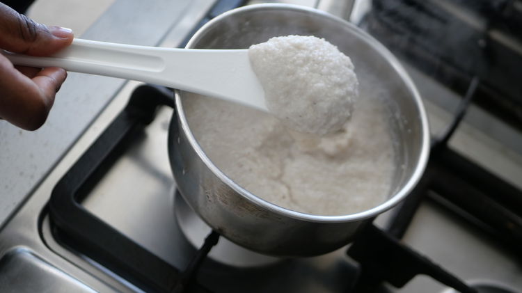 Image of Fluff the fonio with a fork to break up any...