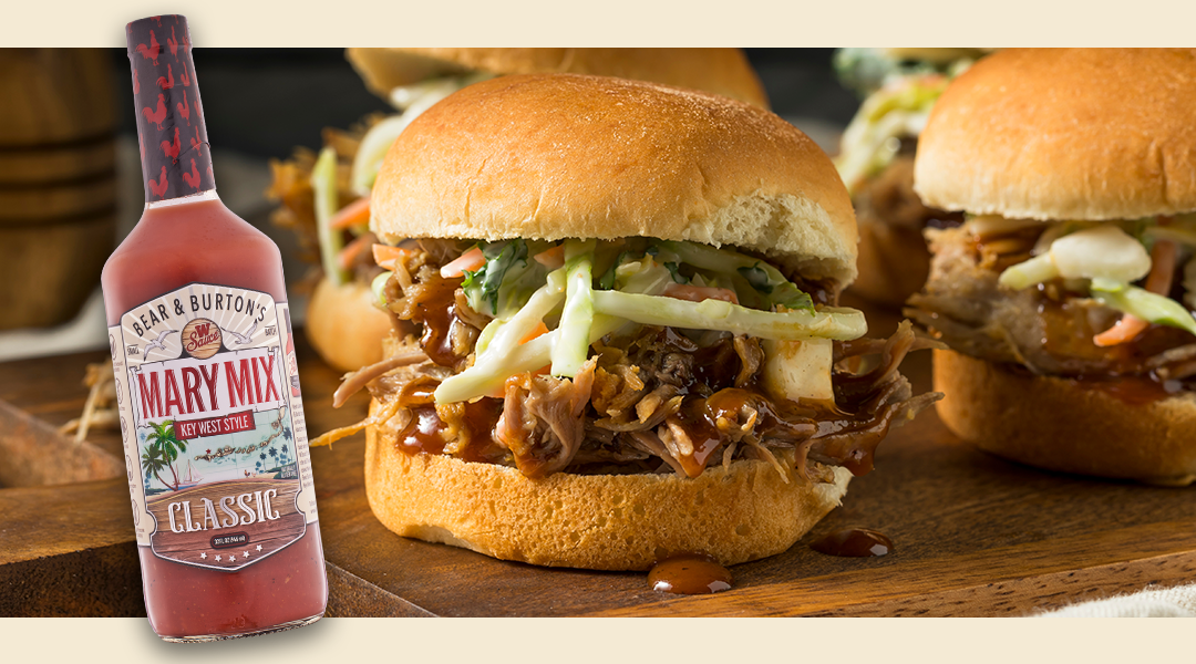 Bear & Burton's Mary Mix Pulled Pork Bloody Mary Sliders