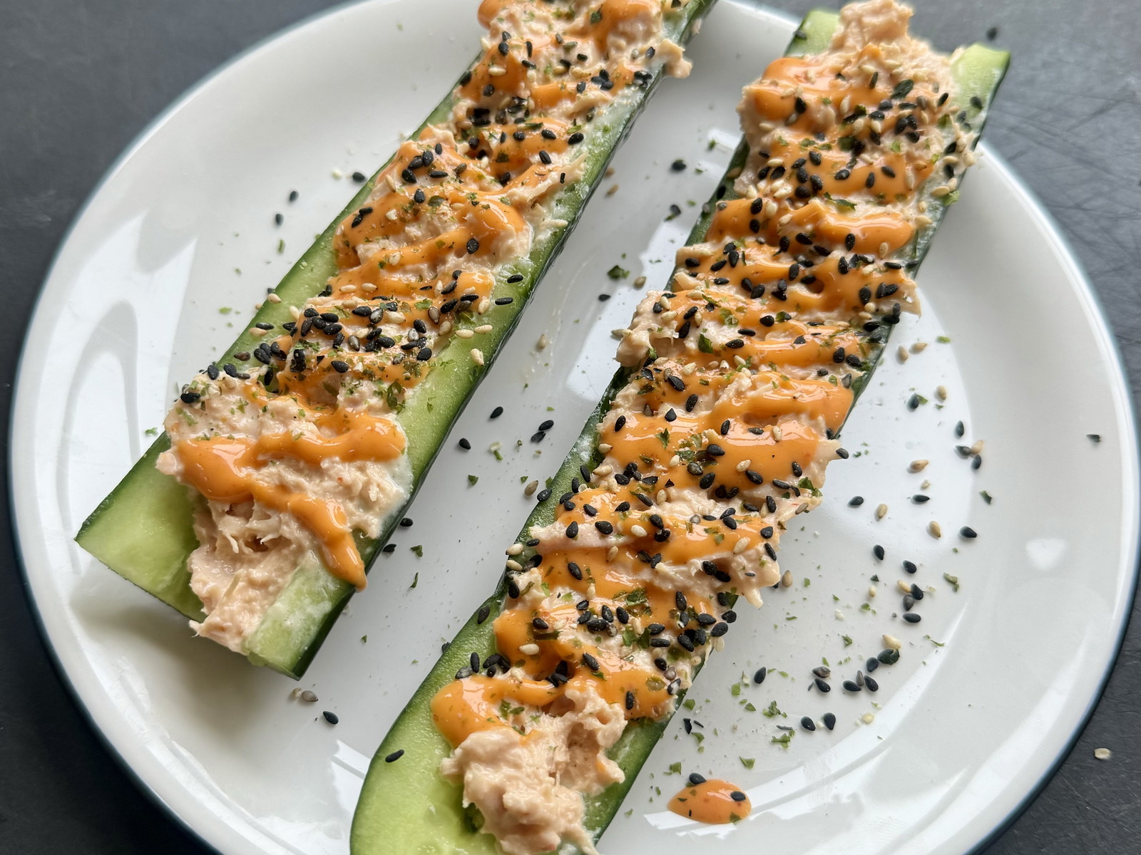 Cucumber Simple Fall Appetizers Cucumber-Tomato Salad With Sesame
