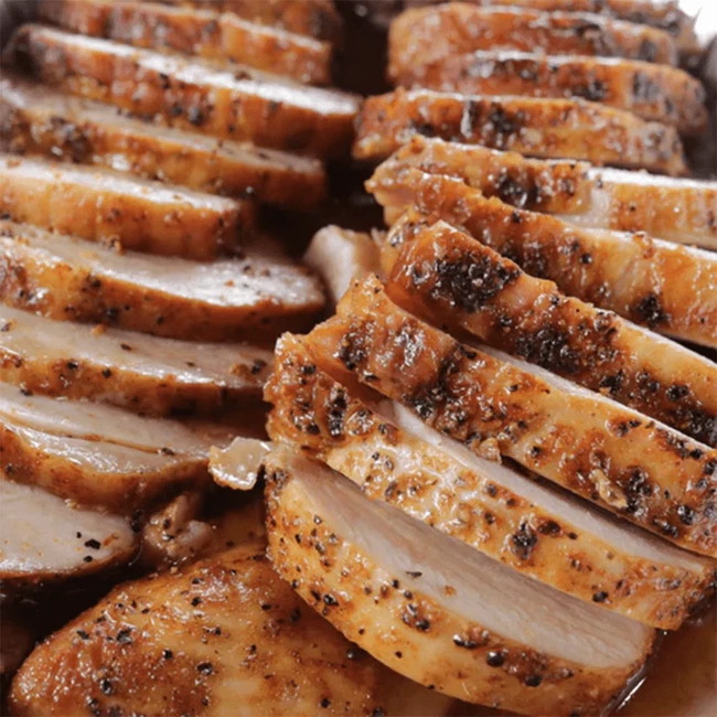 Honey butter turkey breast sliced