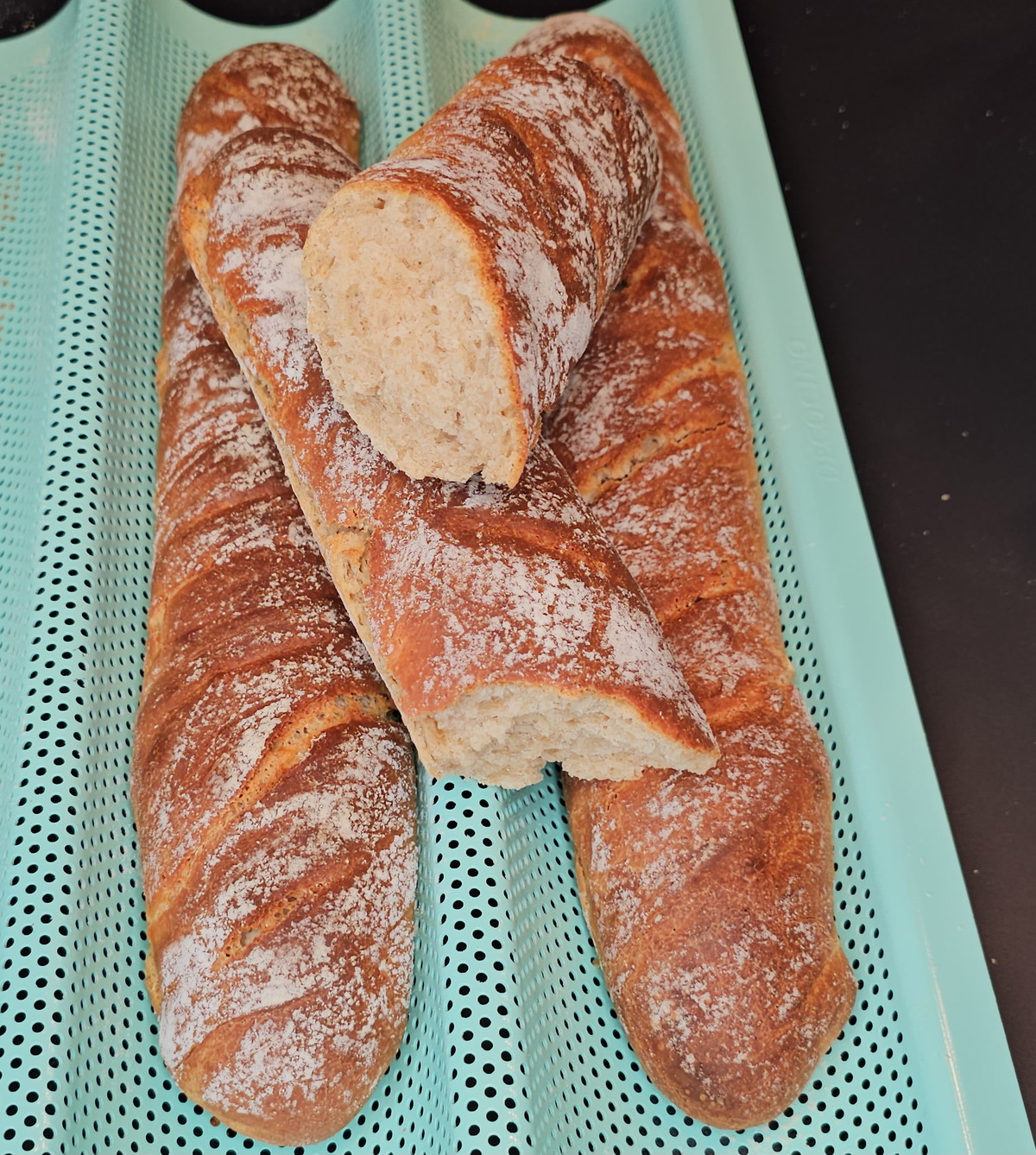 Dinkel-Schmand-Baguette