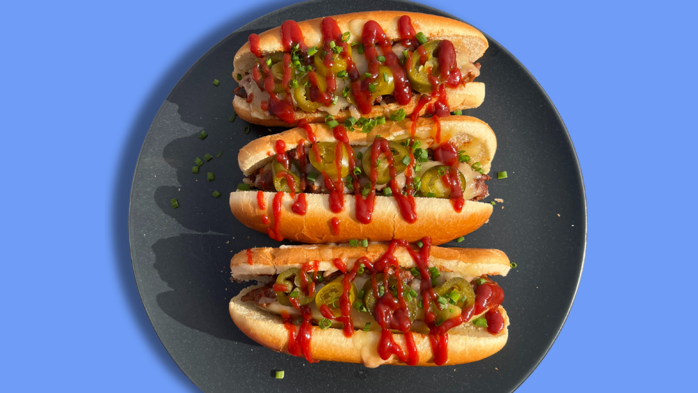 Image of Loaded Chilli Hot Dogs