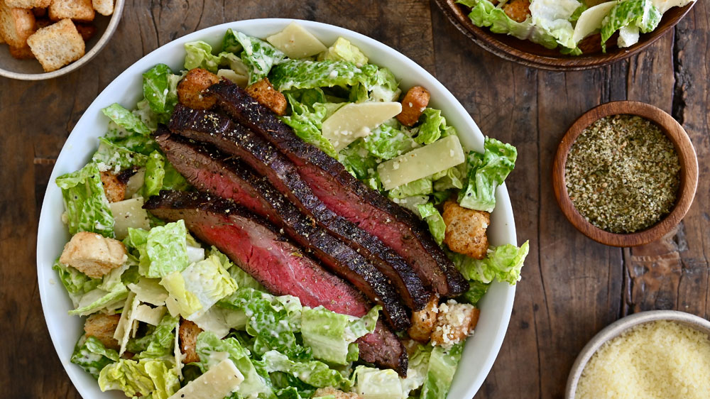 Flank Steak Caesar Salad
