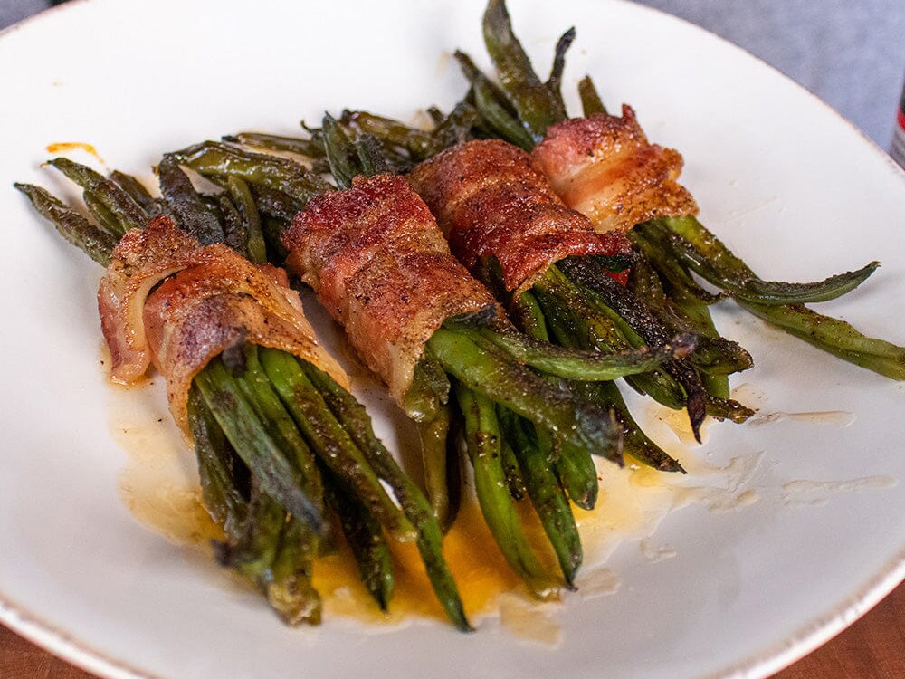 bacon wrapped green beans italian dressing Bacon-Wrapped on the Traeger Timberline 1300 Body_con
