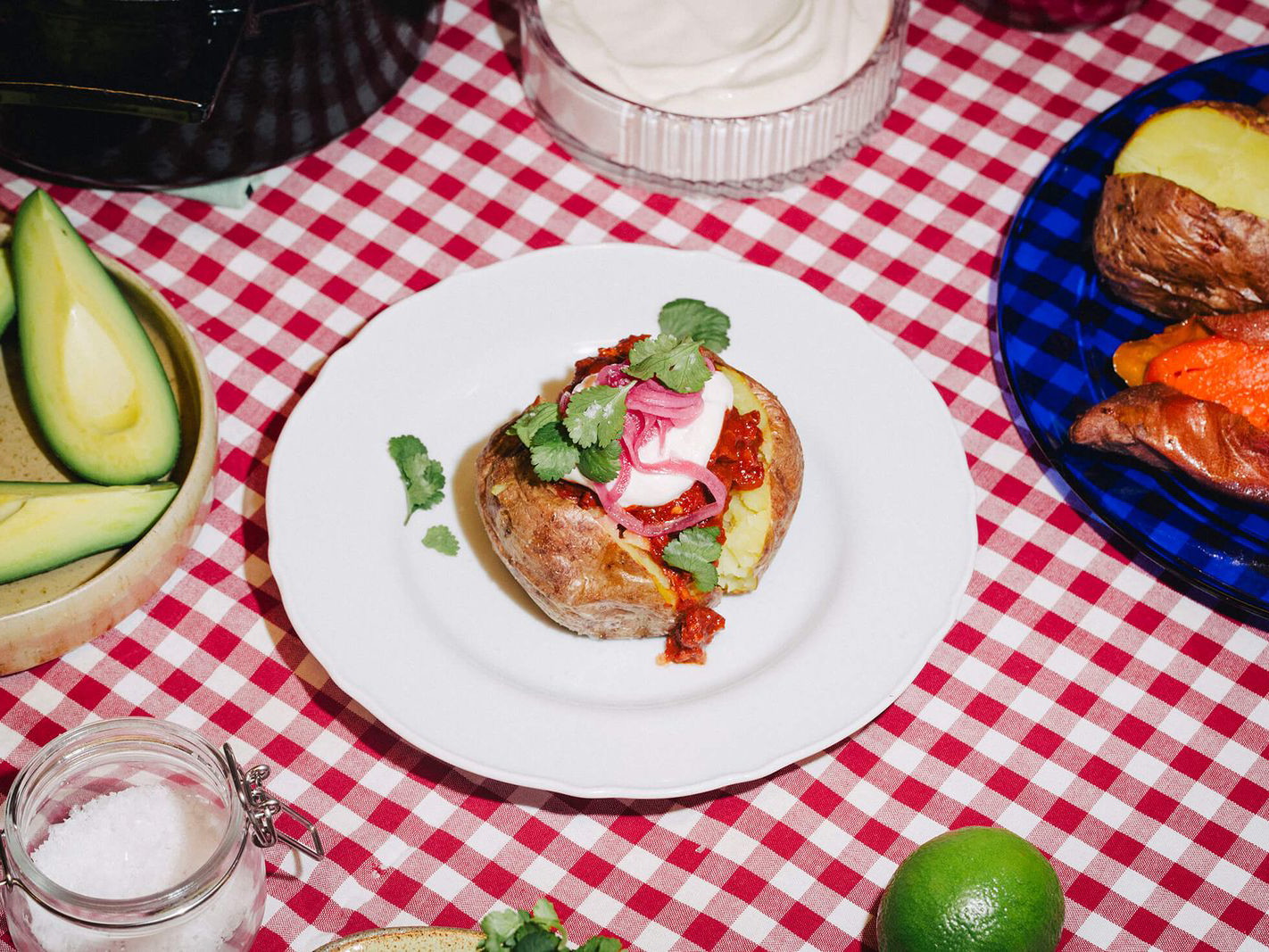 Vegan Chili and Baked Potato Party (Easy Dinner Party Recipe