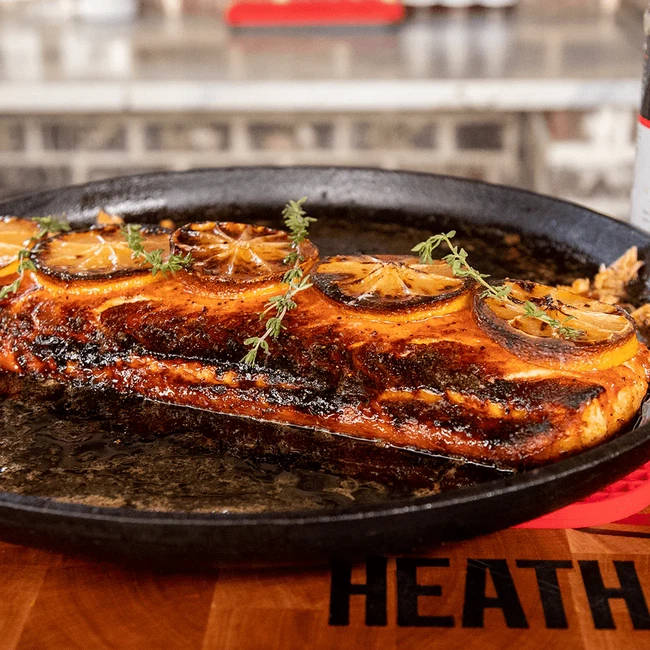 Woodfired honey butter salmon